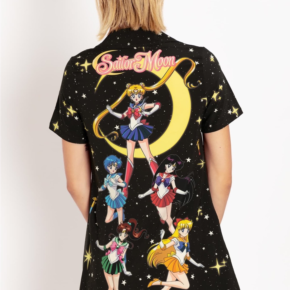 Blackmilk Sailor Moon Graphic Button Dress
